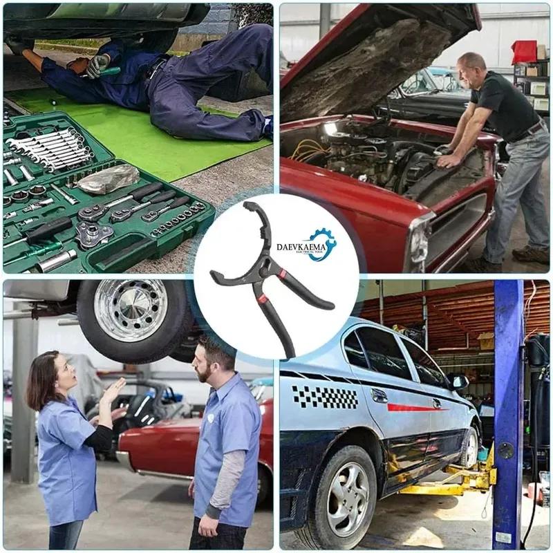 Car Tool Oil Filter Wrench Removal for Engine Filters Conduit Fittings Auto Vehicle Maintainance Repair Hand Tool 10/12in