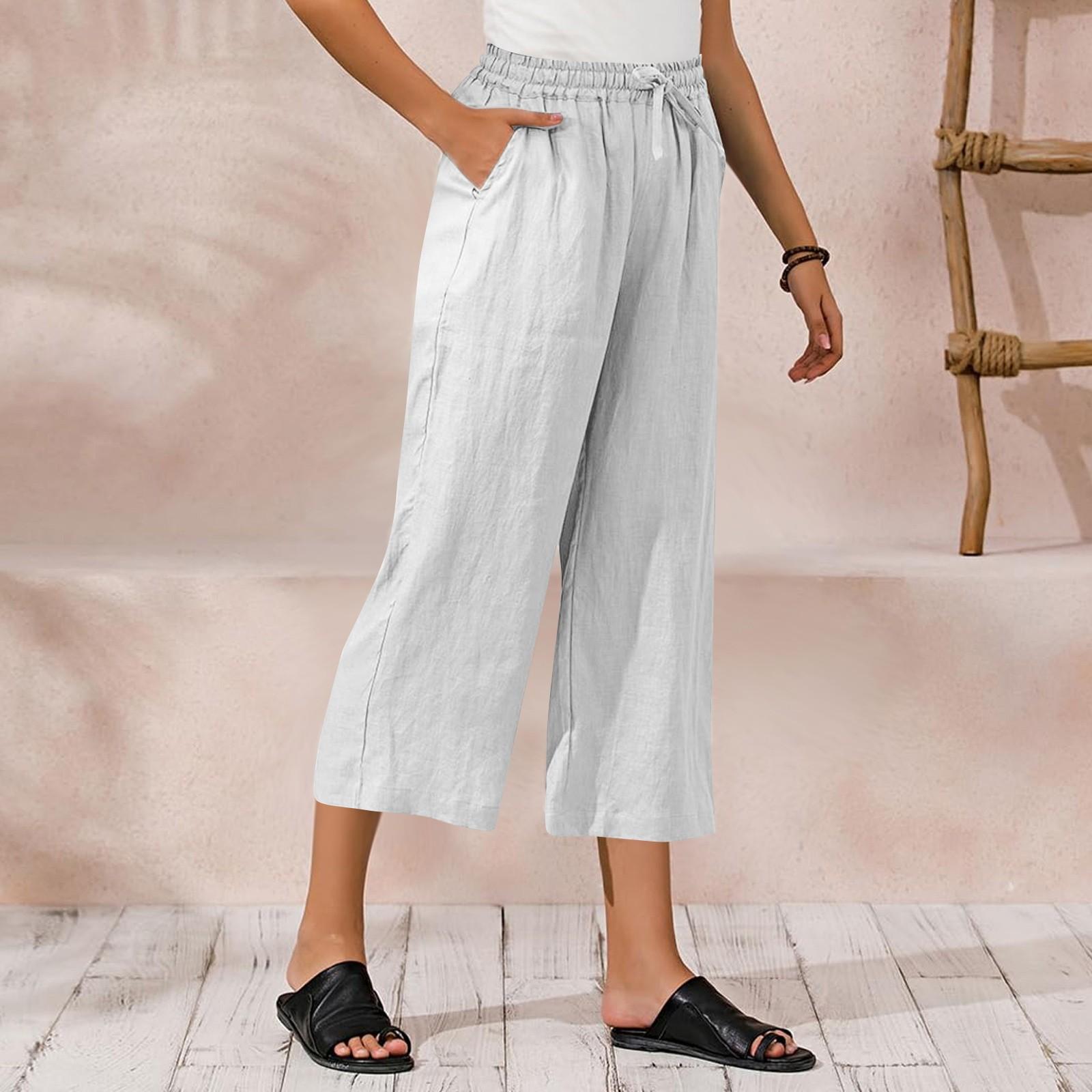 

Женские свободные повседневные шорты с высокой талией и бантом, эластичные клетчатые шорты повседневные шорты XL белый