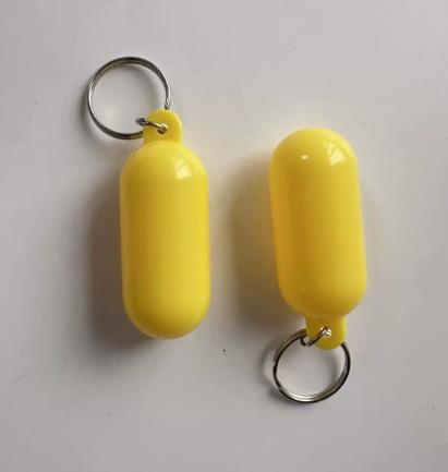 Floating Keychain for Keys - Bright Yellow and Lightweight One Size