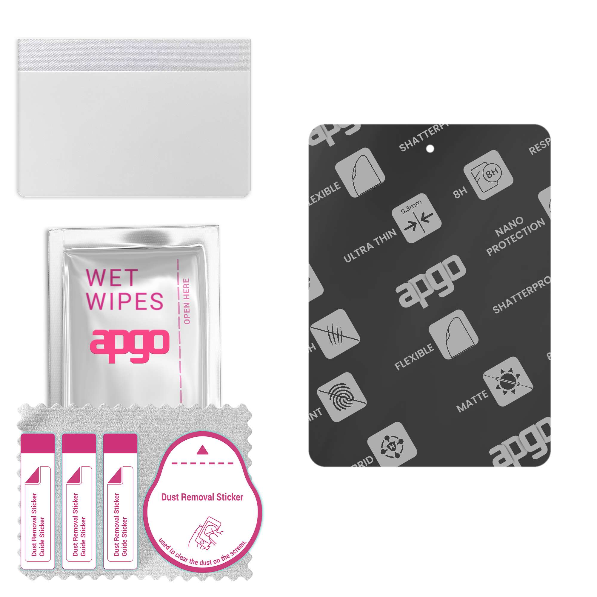 

apgo MATTE Hybrid protective glass compatible with Nokia T10 Kids Edition, flexible nano glass, great replacement for tempered glass, scratch-resistan