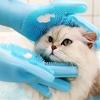 Badezimmer Hund Katzen Badebürste Massagehandschuhe Weicher Gummikamm Haustierzubehör für Katzen Duschreinigungswerkzeuge Lieferanten
