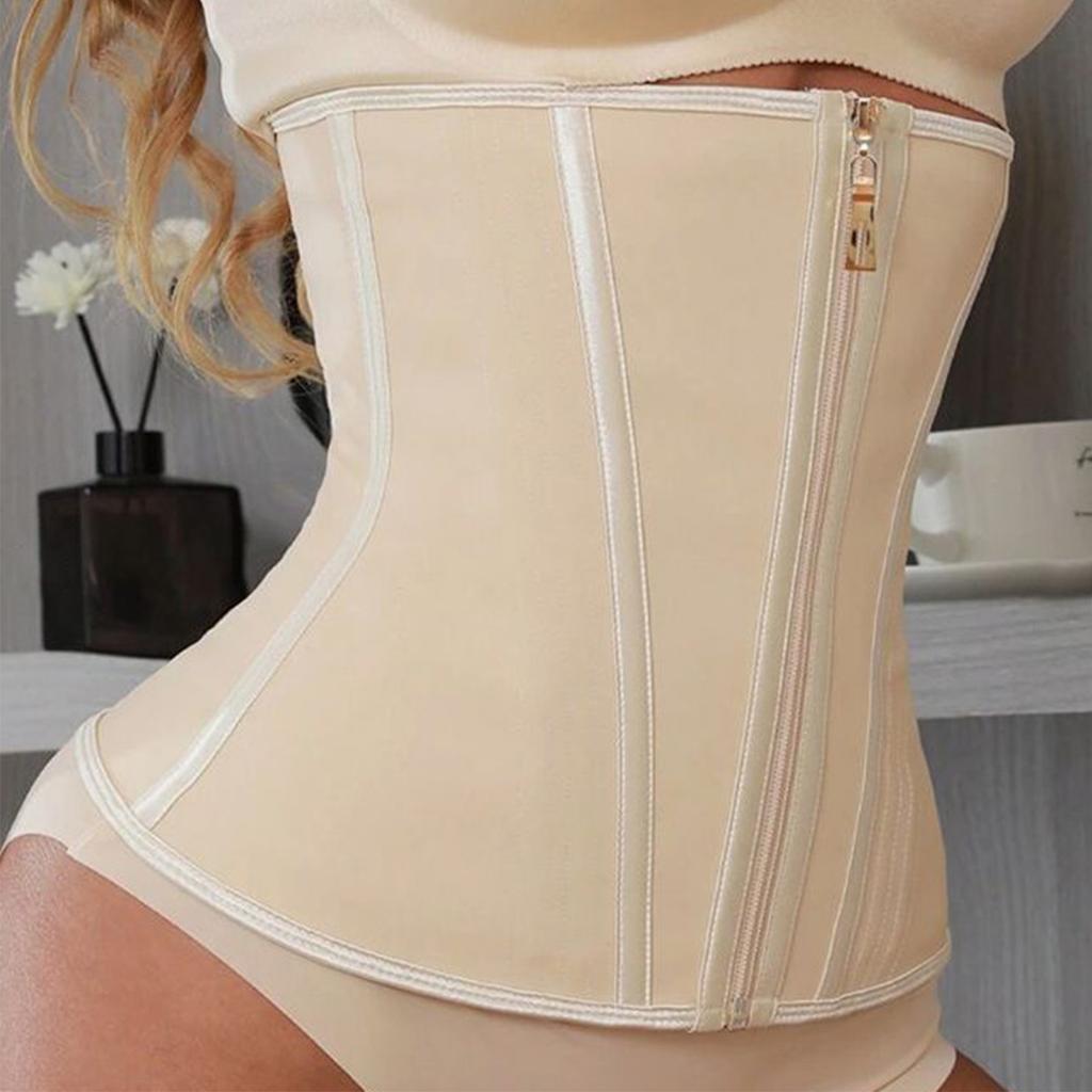 Waist Trainer Corset Zipper Tummy Control Shapewear Waist Cincher for Women Body Shaper Sport Girdle Slimming Belt
