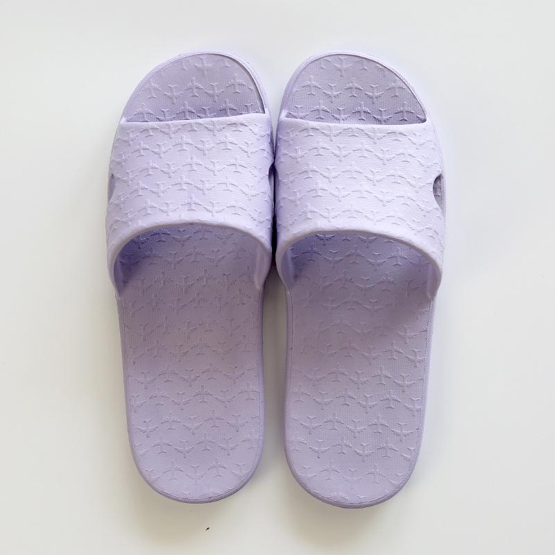 

Strictly selected spring and summer portable folding home travel non-slip couple hotel bath slippers free burlap bag s(240mm suitable for 36/37) фиолетовый
