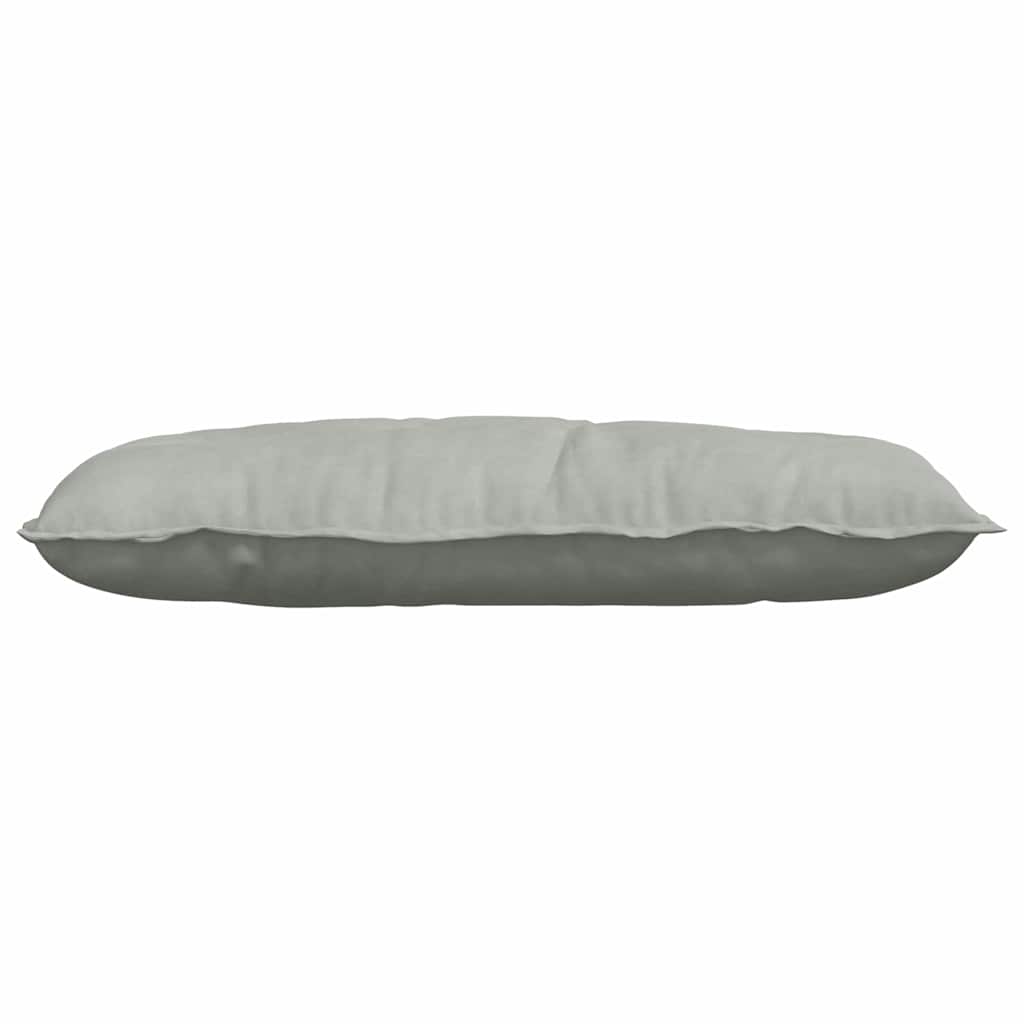 Back Cushion Light Grey 100 x 50 cm Cord Fabric