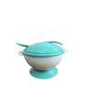 PP Material Baby Tableware Set: Non-Spill Suction Bowl with Temperature-Sensitive Spoon