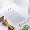 Teslin western dining mat double frame pvc placemat high temperature resistance waterproof oil-proof easy cleaning anti-aging advanced sense