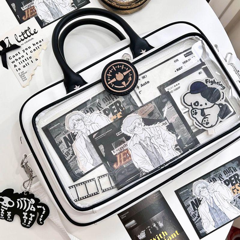 

Original Glory Cute Crossbody One Shoulder Satchel Cartoon Backpack White and black (In Stock within 48 hours)