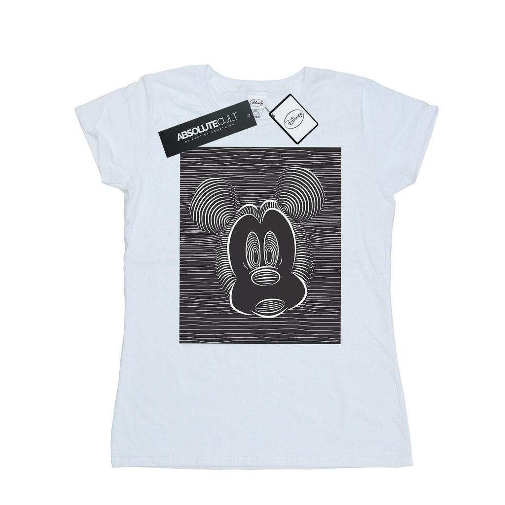 Disney Womens/Ladies Mickey Mouse Magic Eye Cotton T-Shirt