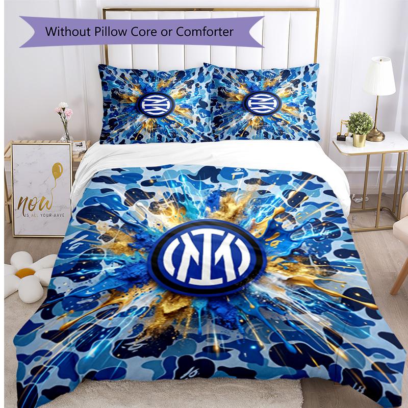 Borussia Dortmund Pattern Printed 3PCS Bedding Set Soft Skin-Friendly Washable Duvet Cover & Pillowcases Set All Season Bedroom