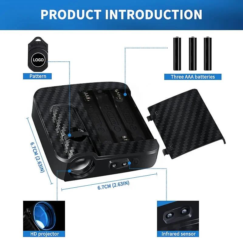 2 Stück Auto Tür Schatten Willkommenslicht für Cadillac ATS CTS BLS SRX Escalade XT5 Deville XTS DTS Tiburon XT4 XLR XLR-V Seville SLS