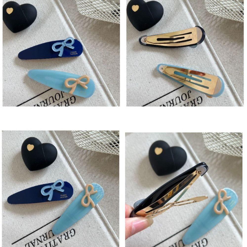 Bowknot Acetate Hairpin Acetic Acid Bangs Clips Personalized Bow Hair Clip Headwear