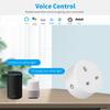 20a Tuya Smart Socket Wifi Uk Plug 3pin Adapter Home Alexa Voice Control With Energy Monitering Timer Function Power Outlet Set