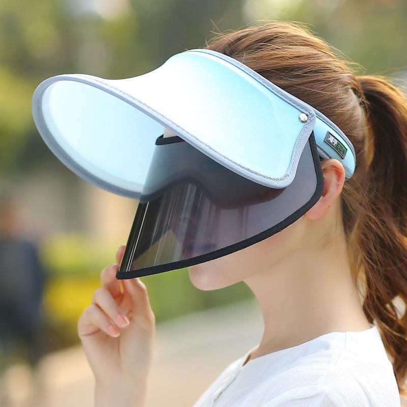 High Quality Stylish Sun protection Plastic Sun Hat Uv protection Sun Visor Hat