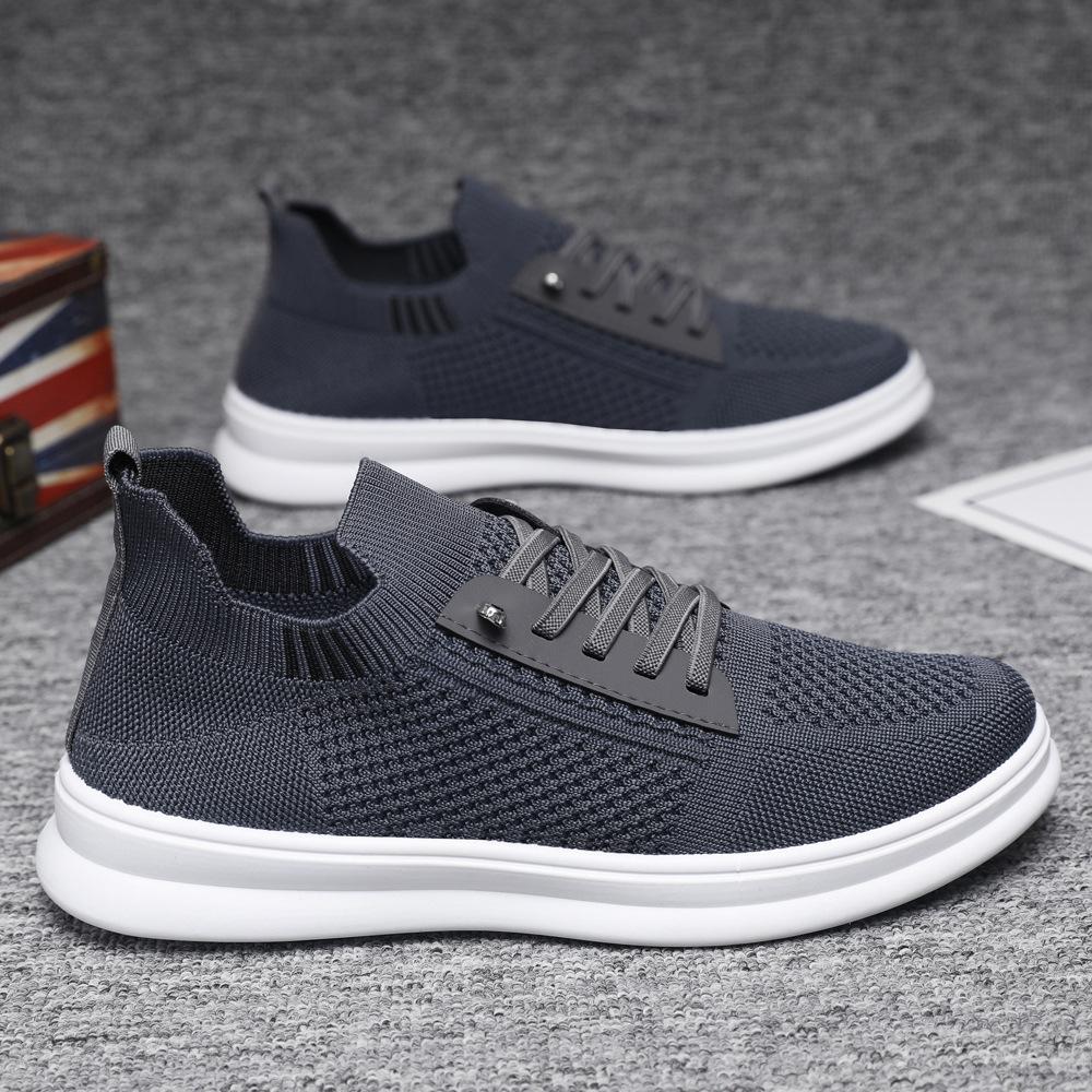 Shoes men's new summer fashion casual board shoes versatile men's shoes solid color breathable soft-soled sports shoes