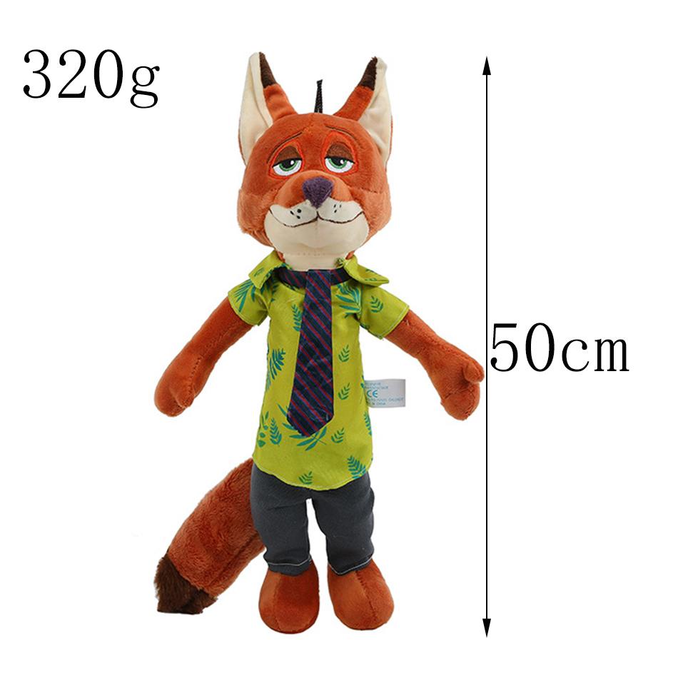 40-50Cm Zootopia Character Nick Wilde Judy Hopps Cartoon Cute Toy Doll Model Birthday Christmas Gift Children Friends for Kid Friendly Entertaining 2