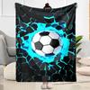 1pc Soccer Ball Blanket Soft Warm Lightweight Perfect for Travel Camping Picnics Sofa Office Bed Living Room Ideal Gift for Friends and Family