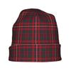 2D Flat Printing Clan Mackinnon Tartan Classic Knit Hat for Adults Available In Versatile Tones Ideal for Subtle Styling During Cool Days or Relaxed S