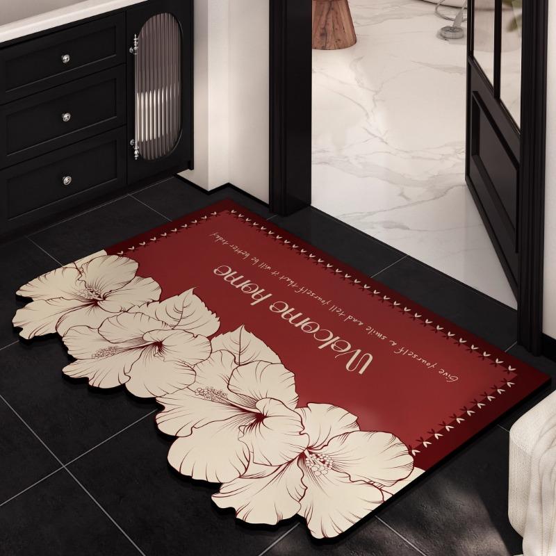 New bathroom floor mat Soft diatom mud Non-slip absorbent foot mat Toilet bathroom special can be cut and ized mat