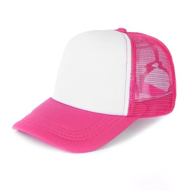 Unisex Cheaper 5 Panel Trucker Hat For Adult Summer Net Baseball Cap Men Women For Him Her Blank Mesh Adjustable Sun Hat Visor