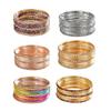 Set de Brățări Subțiri și Bangle-uri, Bijuterii de Încheietură din Aliaj cu Detaliu Strălucitor pentru Purtare Zilnică, Serate și Ținute de Petrecere