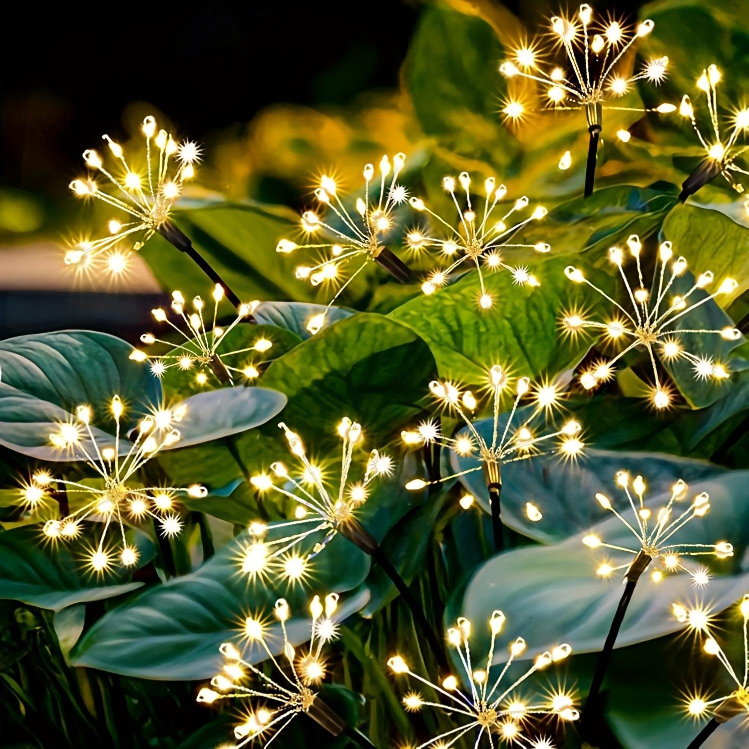 

Dandelion Fairy Solar String Lights Warm White Firework Garden Lawn Camping Courtyard Outdoor Party Decoration Lights 1pc