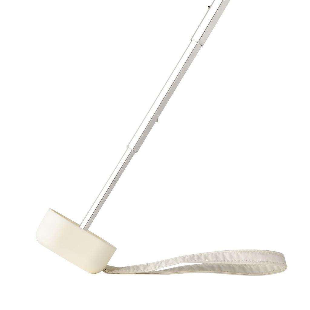 Francfranc Compact Piping Folding Sun and Rain Sunshade Umbrella, 47cm, Ivory, Umbrella, Lightweight,