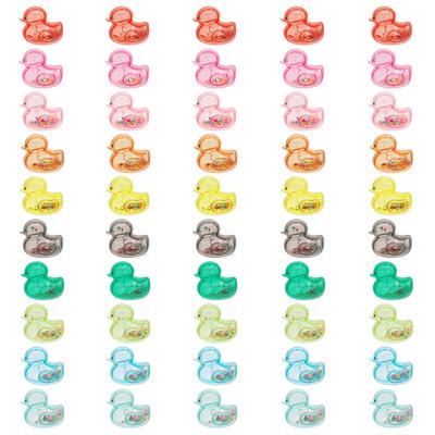 Canard de bain flottant et secouant coloré 10 couleurs x 5 au total 50 pièces parfait pour et salle de bain capsule éducative parfaite pour anniversaire et jouets,