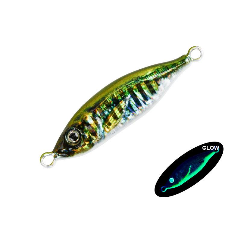 3D Inkjet Printing S-shaped Iron Plate Bait Luminous Long-range Bionic Bait Deep-sea Boat Fishing Bait