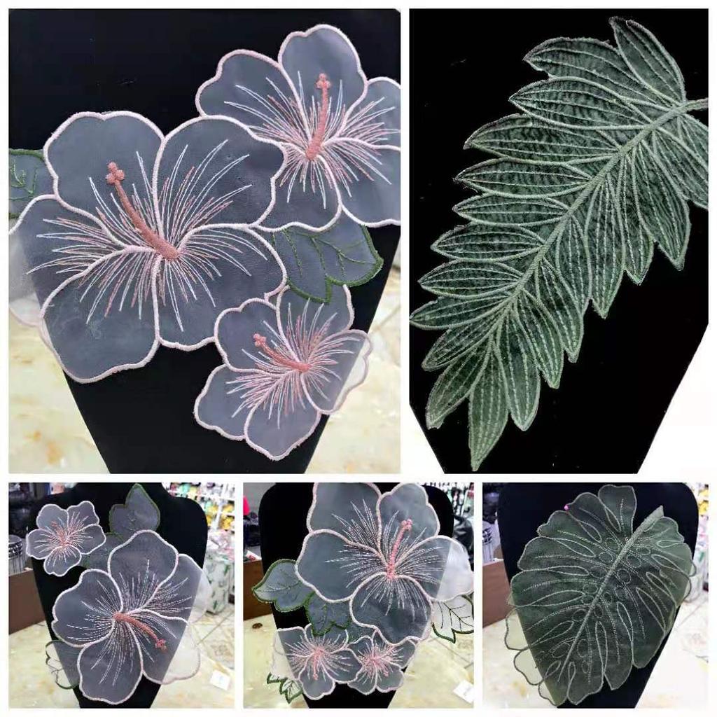 Eugen Yarn Embroidered Lotus Leaf Clothing Doll Jewelry Decorative Patch Lace