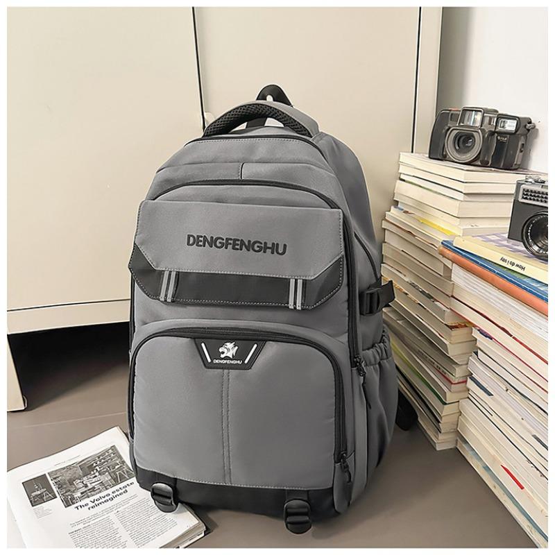 School bag new high-value retro fresh trendy cool niche design backpack couple lightweight travel backpack