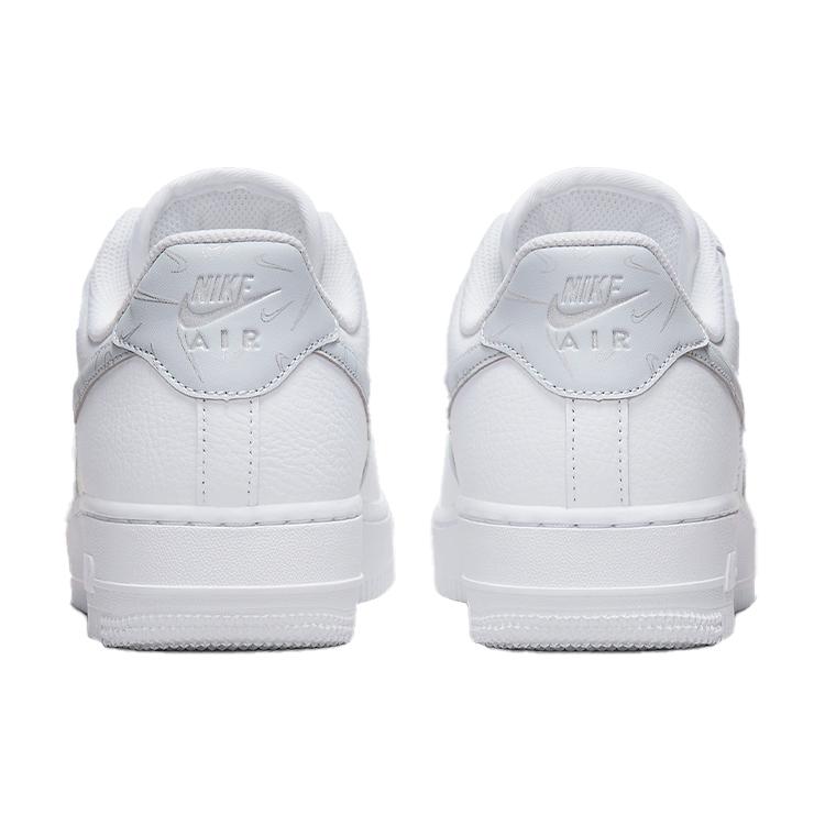 New Nike Air Force 1 '07 Mini Swooshes White Sail Metallic Silver Pure Platinum Women's DV2237-100