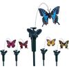 Vanki Solar Yard Stake Fluttering Insects Solar or Battery Powered 5 PCS Butterfly
