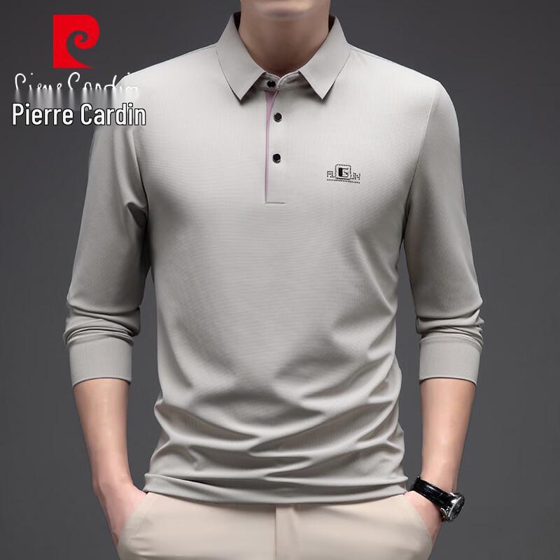 Pierre Cardin Men's Casual Business Long-Sleeve Polo T-Shirt