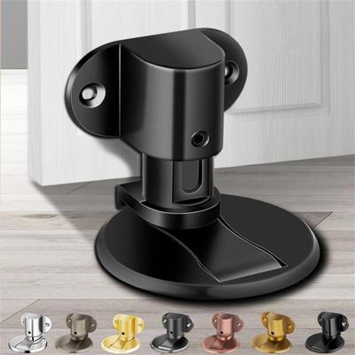 Perforation-Free Stainless Steel Door Stop Strong Magnetic Crash Proof Door Stop Lnvisible Bathroom Floor Door Stop Furniture