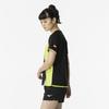 Mizuno Table Tennis Game Short JTTA Size L Shirt, Sleeve, Certified, Moisture-Wicking, Quick-Drying, Unisex, Black, (82JAB214)