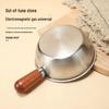 Stainless Steel Food Grade Small Milk Pot with Handle for Baby Food, Hot Oil, Snacks, or Instant Noodles