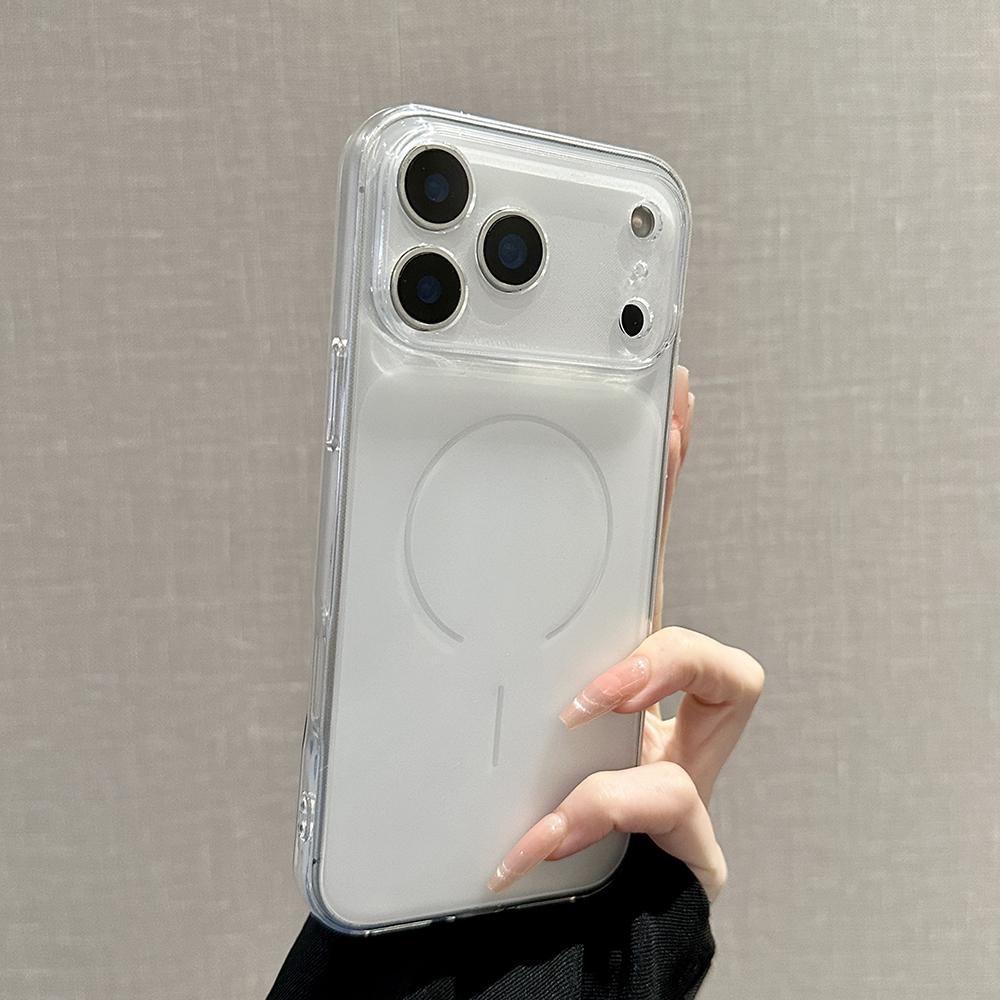 Ultra-Thin Matte Soft Phone Case for Iphone 17 Air 16 Pro Max 15 Plus 14 Pro 13 12 11 17Pro 16Pro Shockproof Large Window Back Phone Cover Accessories