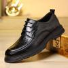 Herbst Erste Schicht Rindsleder Business Lederschuhe Herrenmode und Komfort Große Spitze Derby Schuhe Leder High-End Hochzeits Bräutigam Schuhe