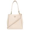 Mcgraw Logo Magnetic Snap Bucket Bag Women Bags Cheese-White 158499-724