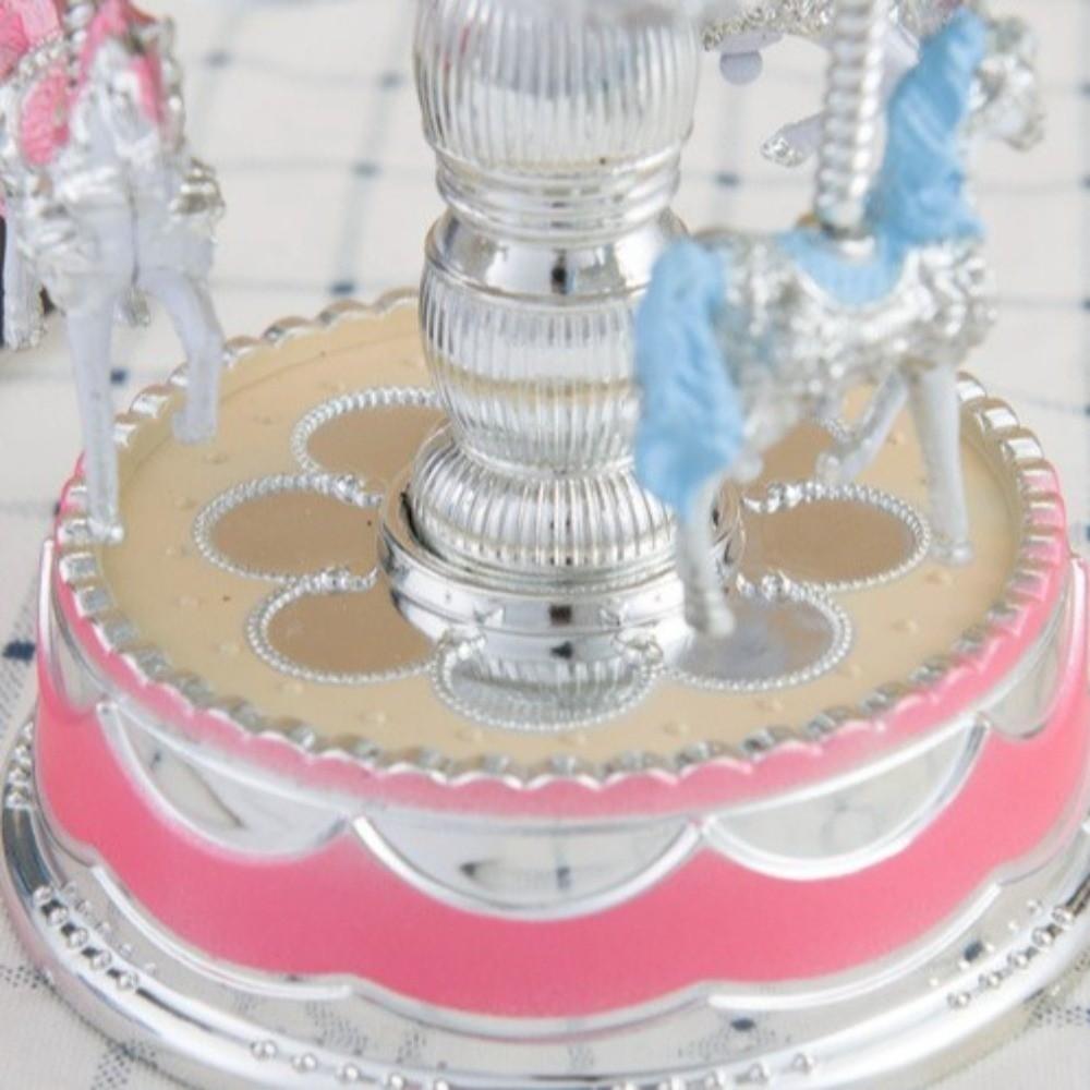 Cartoon Carousel Music Box Exquisite Horse Music Box Romantic Carousel Ornaments  Birthday Gifts