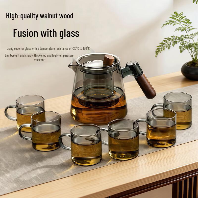 Jiwu Senlin 8-Piece Glass Gongfu Tea Set
