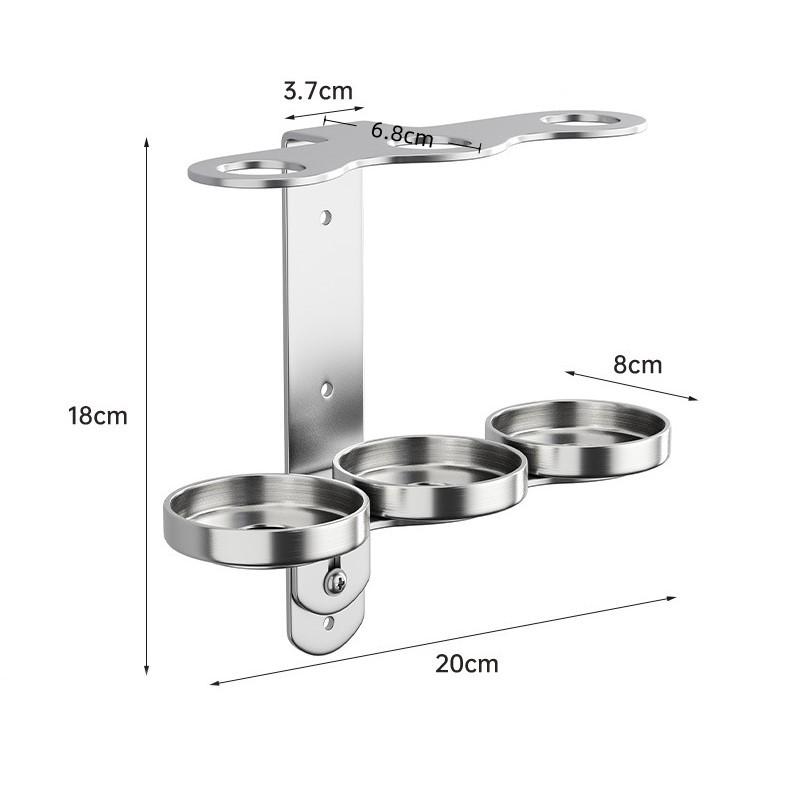 Stainless Steel Soap Dispenser Wall Mount Bracket for Bathroom Storage