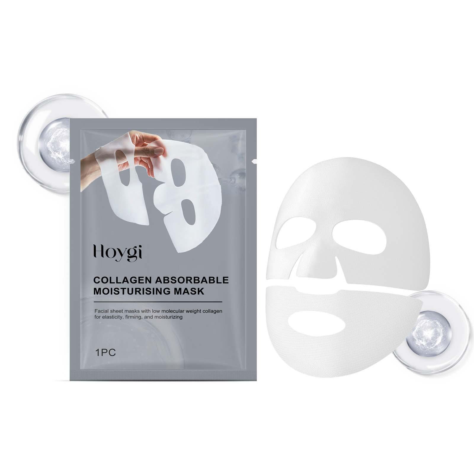HOYGI Collagen Hydrating & Nourishing Face Mask for Moisturizing and Softening Skin