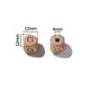 10pcs/Lots 12mm A-Z Alphabet Beads 26 Letter Spacer Loose Bead for DIY Bracelets Earring Necklaces Jewelry Making Supplies