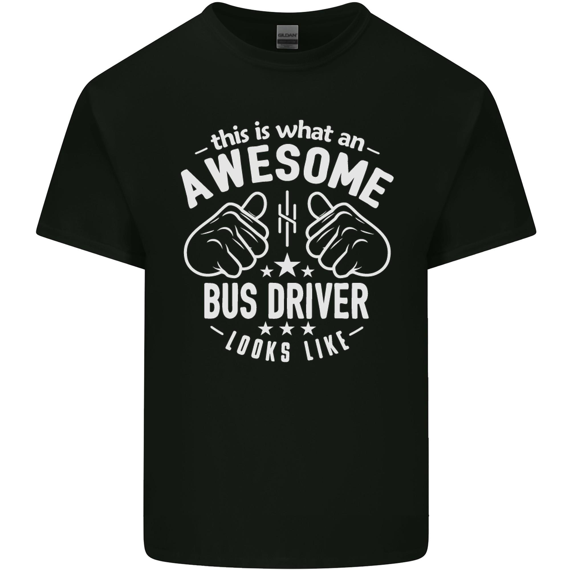 An Awesome Bus Driver Looks Like Mens Light Cotton T-Shirt M
