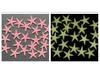 4cm Colorful Luminous Plastic Starfish for Aquarium Landscaping, 2.7g Fluorescent Marine Decor Stone