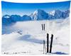 Snow Mountain Scenery Tapestry Extreme Sport Tapestry Skiing Travel Tapestry Home Living Room Dorm Bedroom Decoration Tapestries