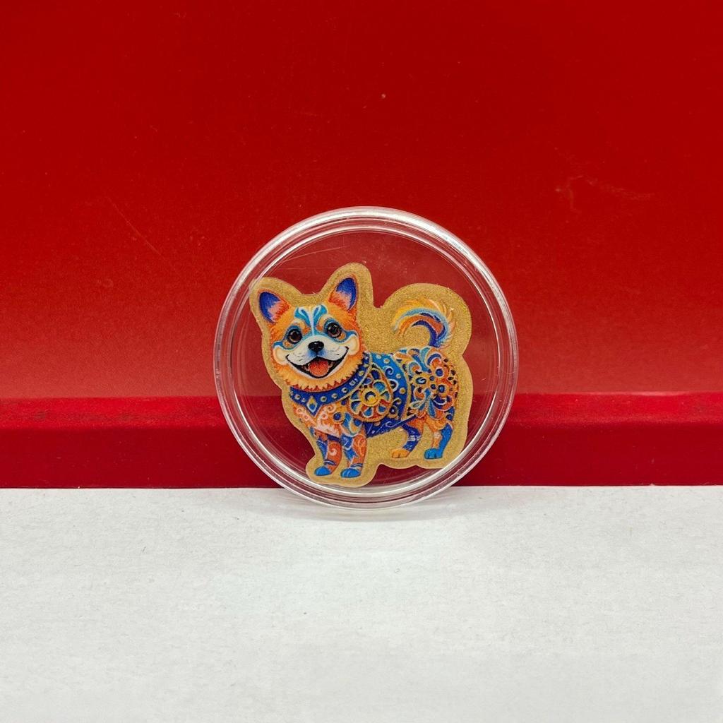 Chinese Zodiac Year of the Horse: 999 Fine Gold Mobile Phone Stickers - Festive Souvenir & Cultural Gift