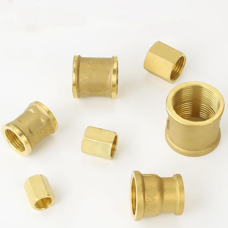 1/8" 1/4" 3/8" 1/2" 3/4" 1" BSPP Femmina Ottone Accoppiatore Riduttore Uguale Raccordo Tubo Connettore Adattatore Acqua Carburante Gas Olio