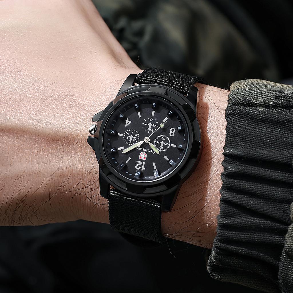 Casual Men Military Watches Sport Quartz Wristwatch Nylon Band Male Clock Watch Relogio Masculino